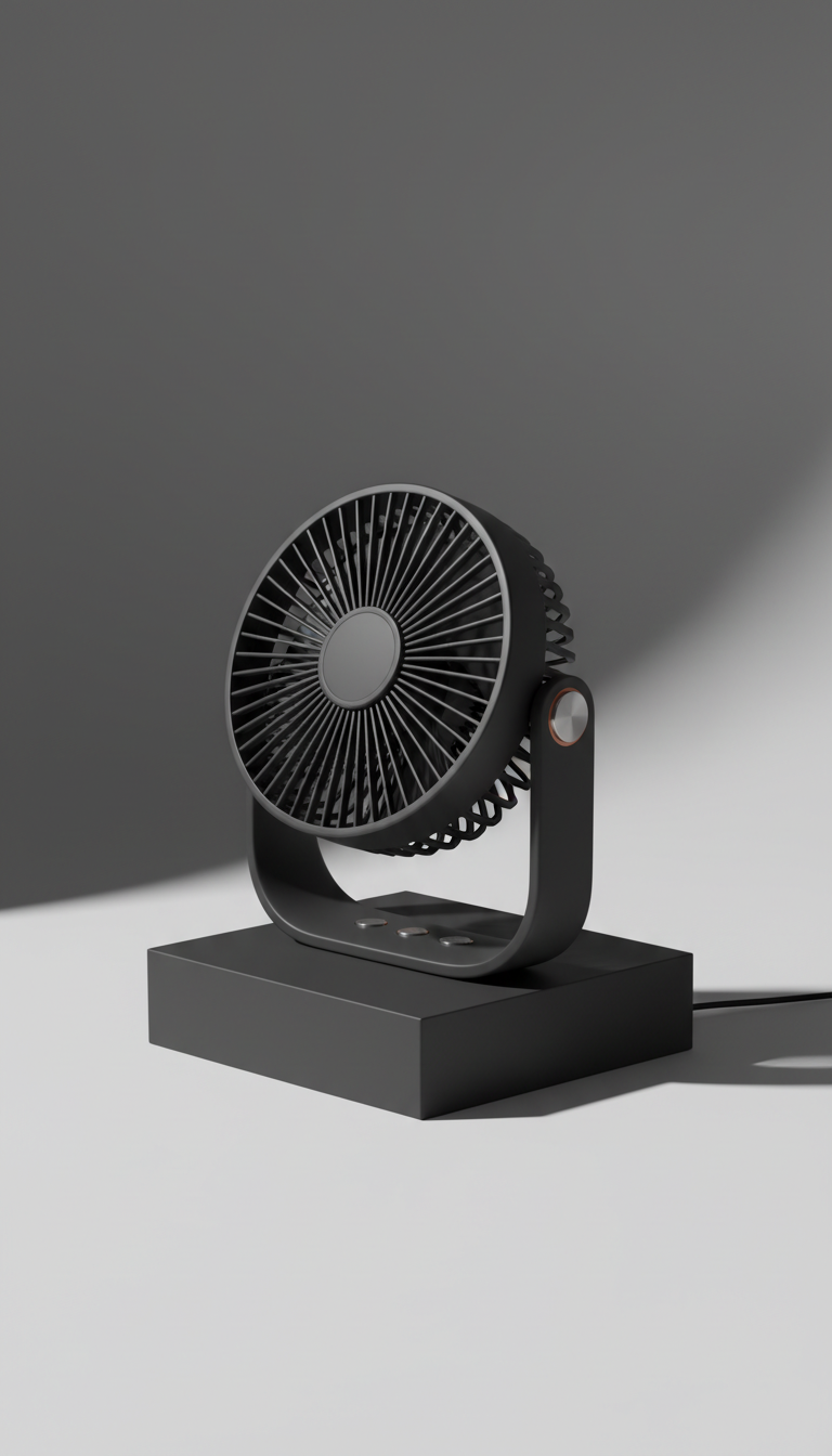 Aluminum Rechargeable Desk Fan