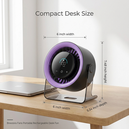 Breezora™ Rechargeable Desk Fan