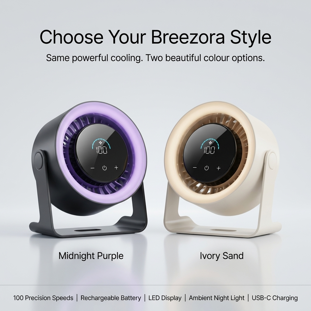 Breezora™ Rechargeable Desk Fan